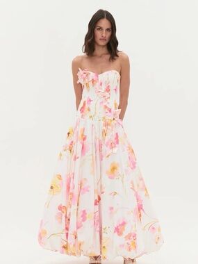 aje soundscape maxi dress poshmark Aje | Dresses | Aje Soundscape Strapless Maxi Dress
